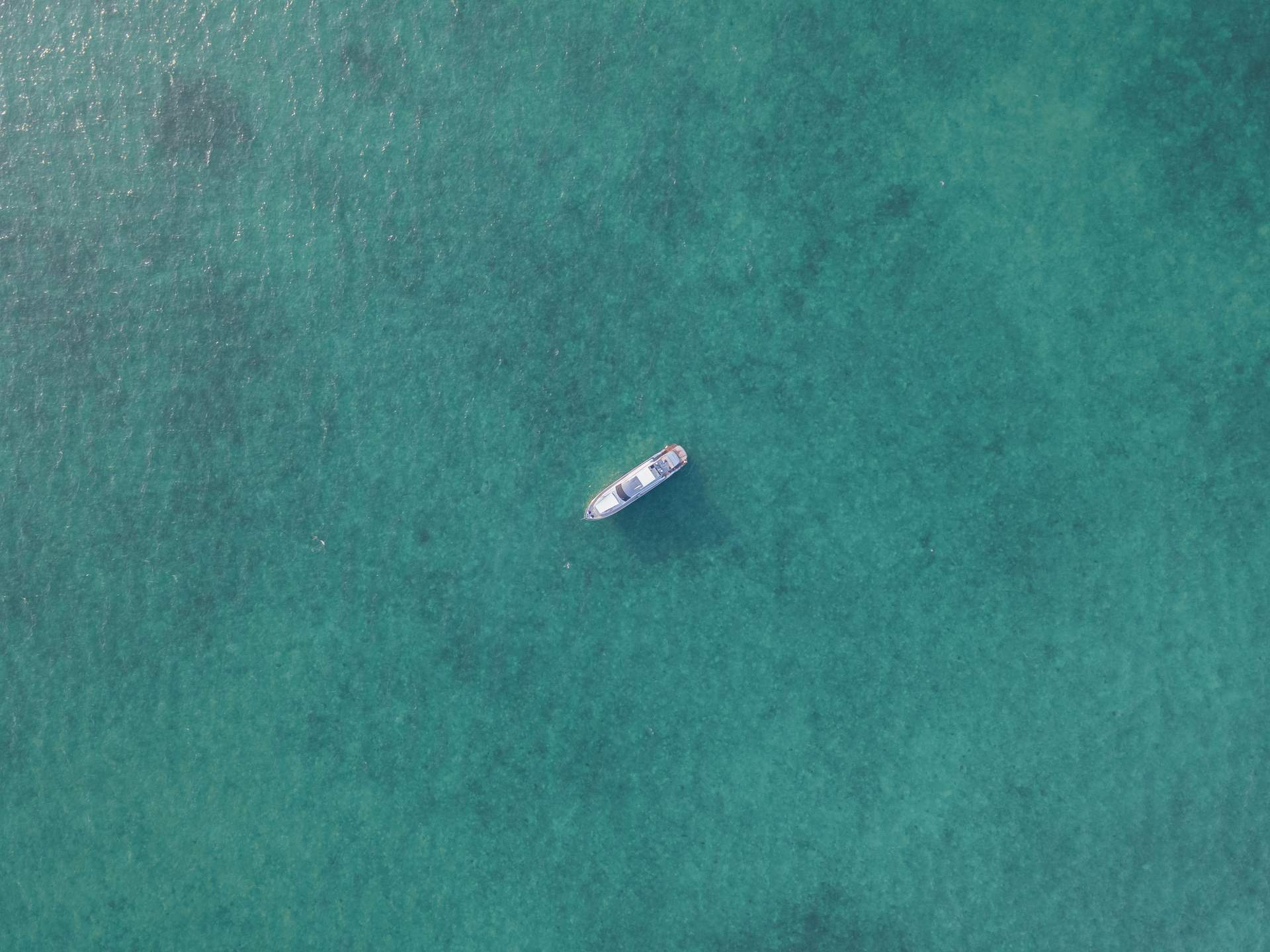 Aerial View of Yacht